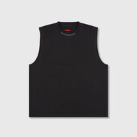 Sorrow Sleeveless Tee - Black
