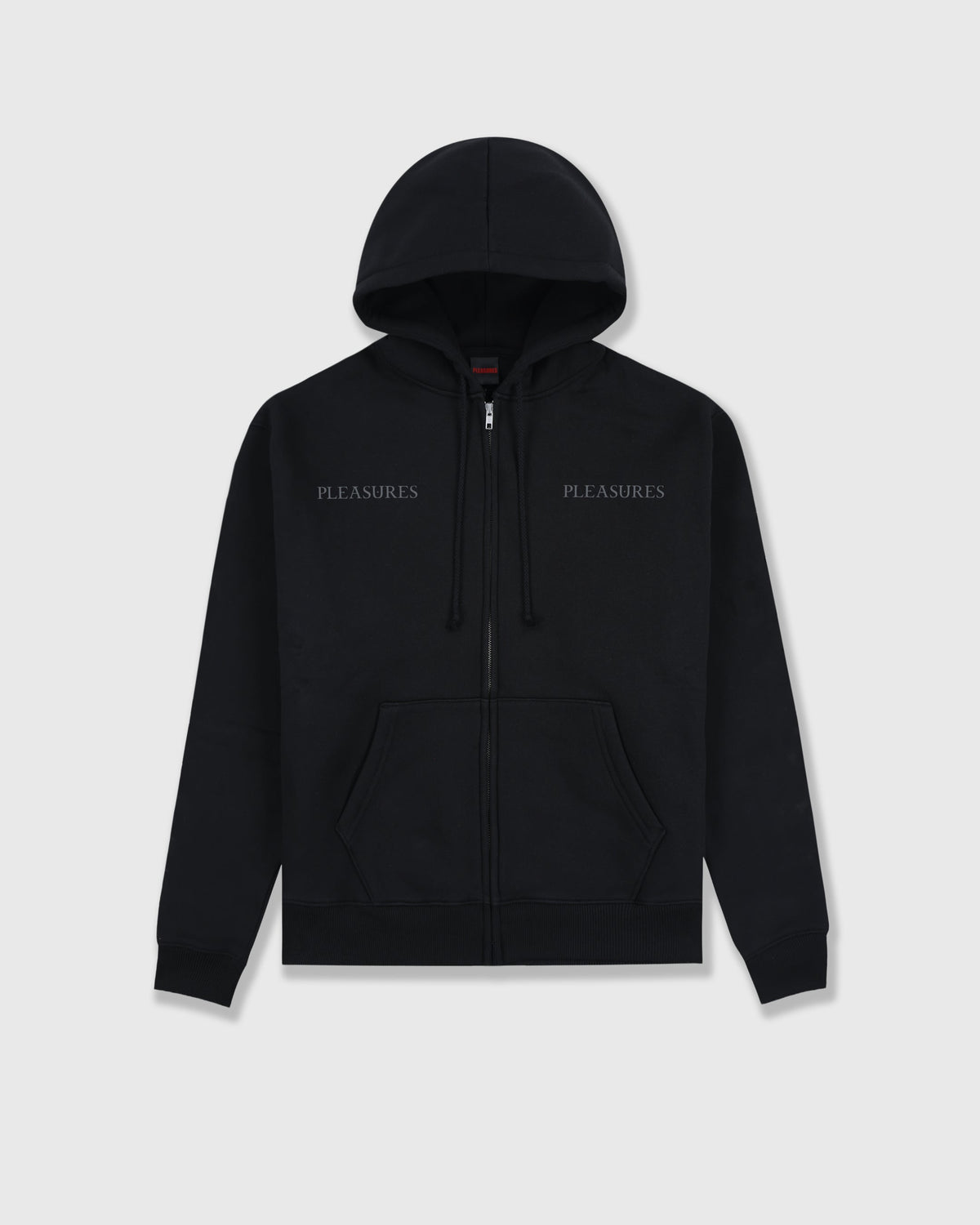 Spine Zip-Hoodie - Black