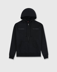 Spine Zip-Hoodie - Black