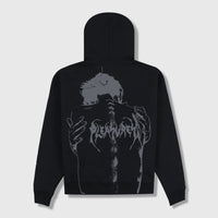 Spine Zip-Hoodie - Black