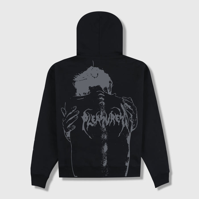 Spine Zip-Hoodie - Black
