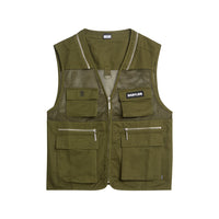 Cross Bone Vest - Olive
