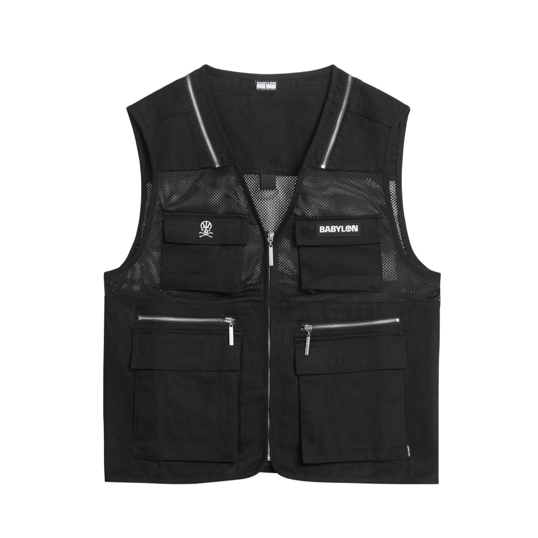 Cross Bone Vest - Black