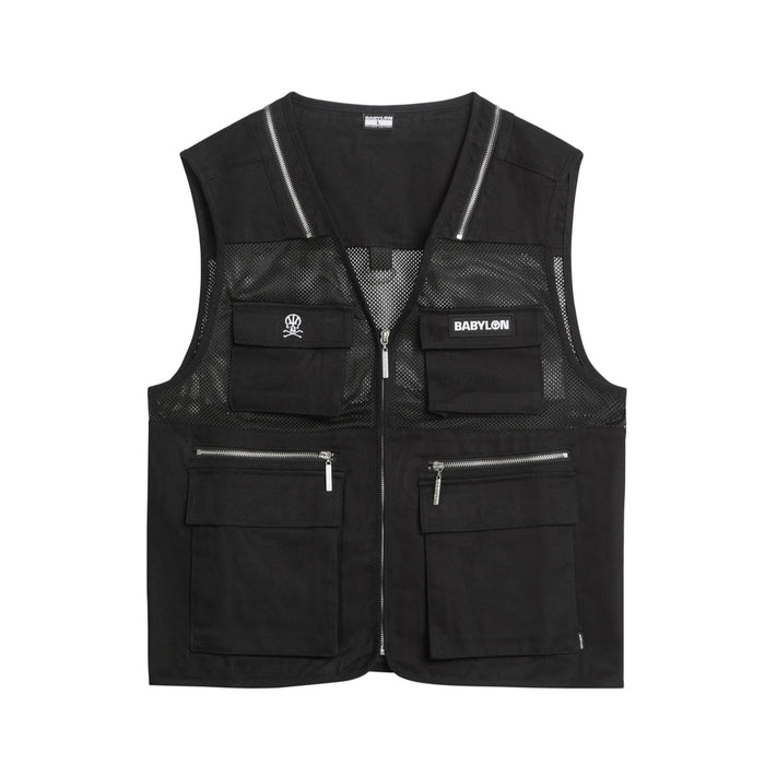 Cross Bone Vest - Black