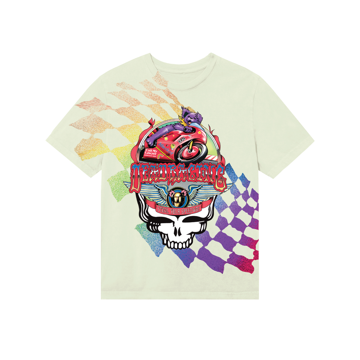 Grateful Dead Stealie Moto Bear Tee