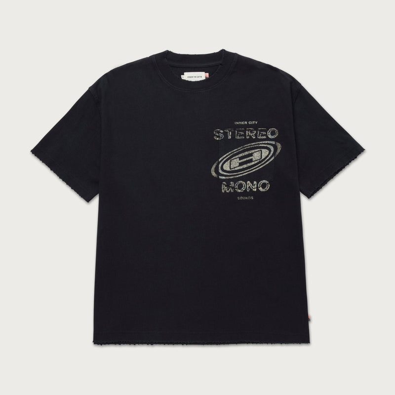 Stereo Mono Tee - Black