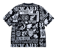 Beware All Over Tee - Jet Black
