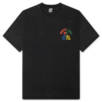 Smiley Foul Play Tee - Washed Black