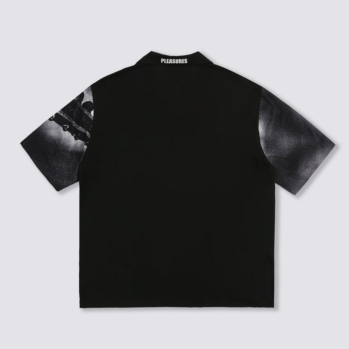 Star Power Camp Collar Shirt - Black