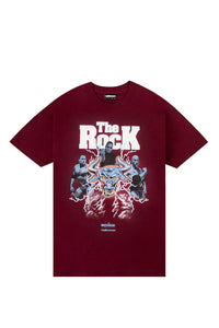 The Rock Tee - Burgundy