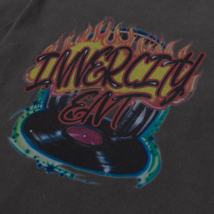 Vinyl Airbrush Tee - Black