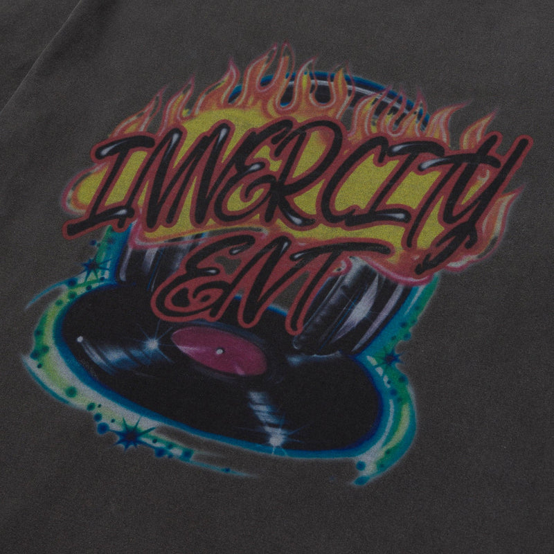 Vinyl Airbrush Tee - Black