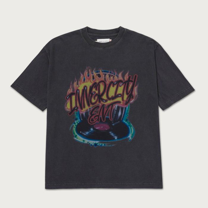 Vinyl Airbrush Tee - Black