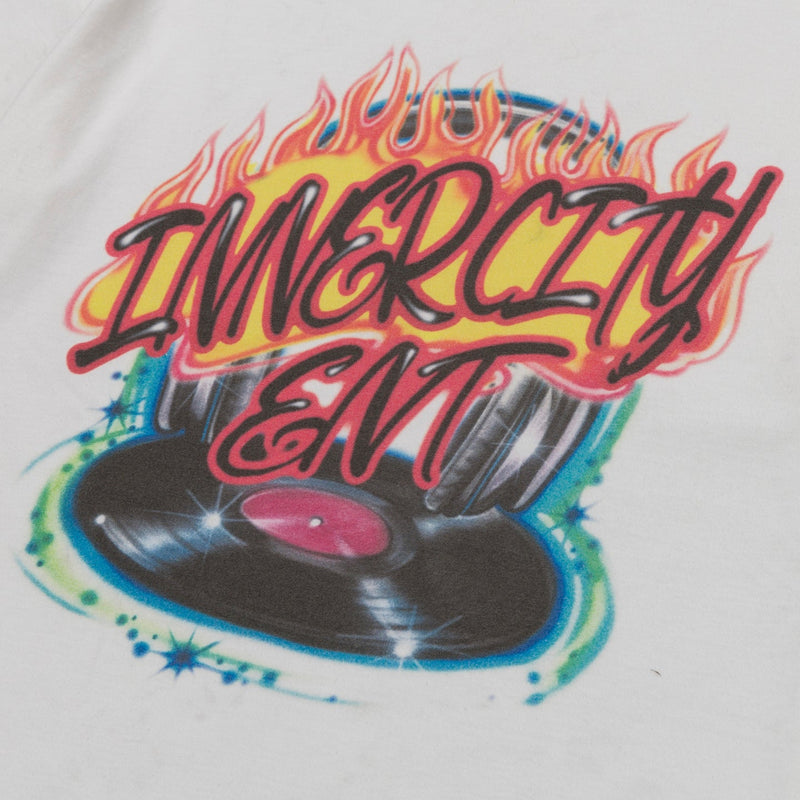 Vinyl Airbrush Tee - White