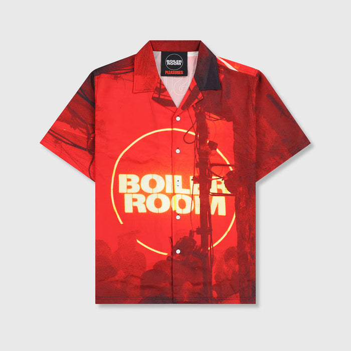 Venue Button Up - Red