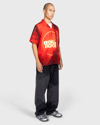 Venue Button Up - Red