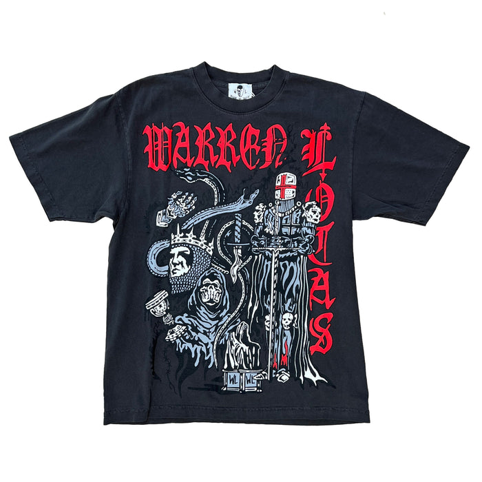 Viper King Tee - Black Stonewash