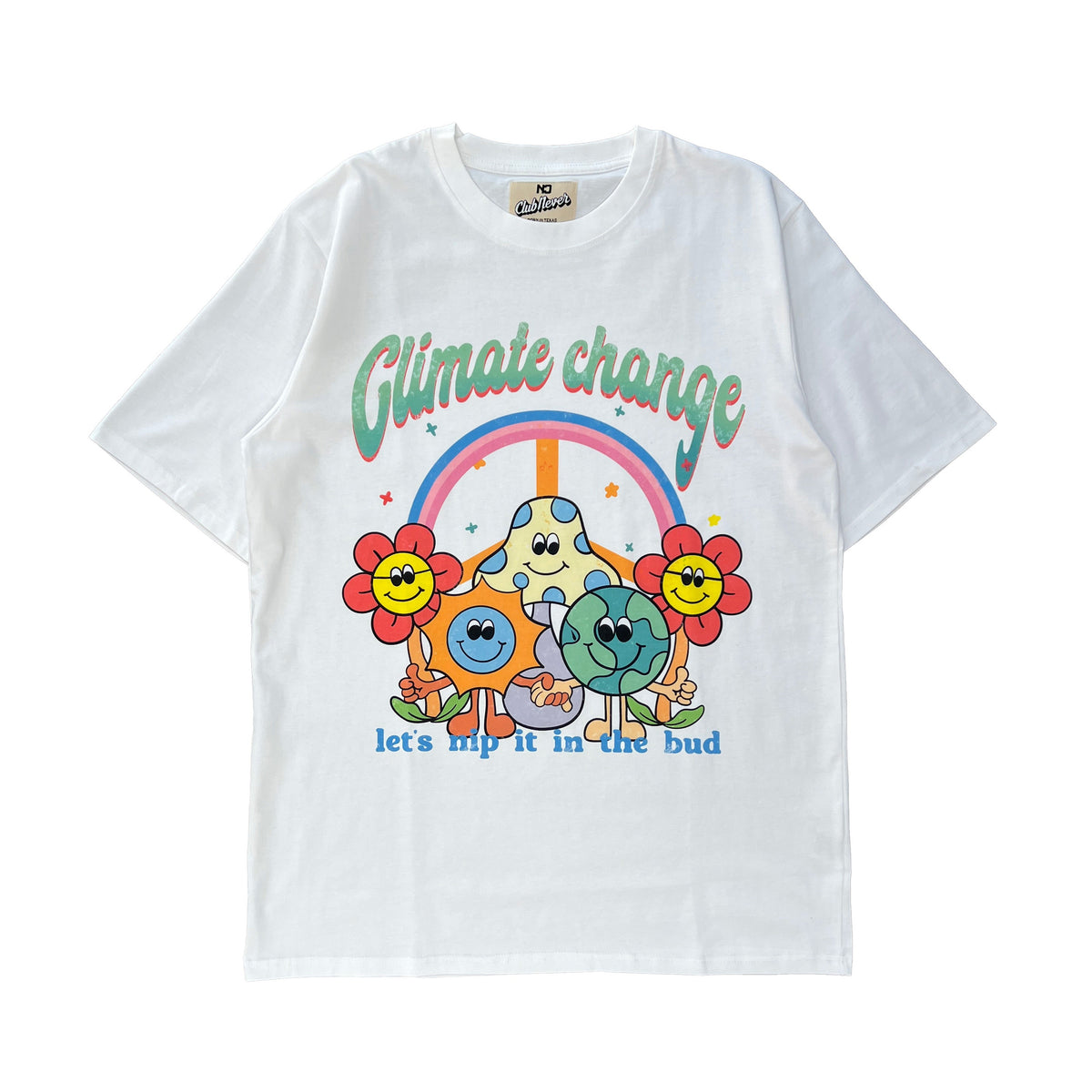 Climate Change Earth Tee - White