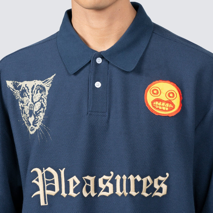 Wyatt Boxy Polo - Navy