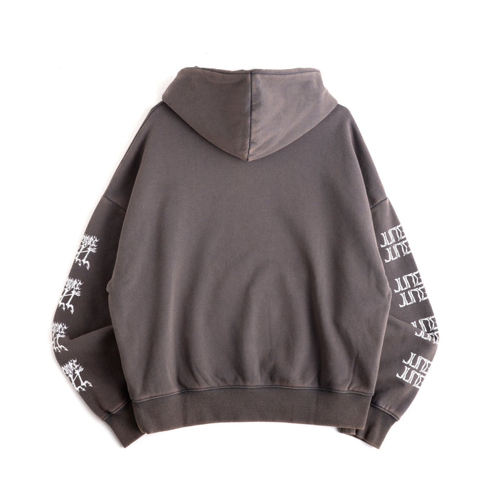 Hope You're Well Zip Hoodie - Grey