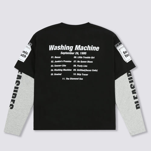 Becuz Layered Long Sleeve - Black