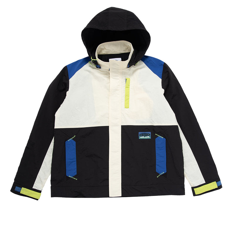 Color Block Hiding Jacket - Black