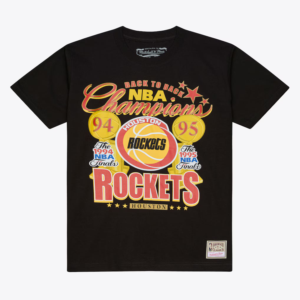 NBA Champions Heritage Tee Houston Rockets - Black