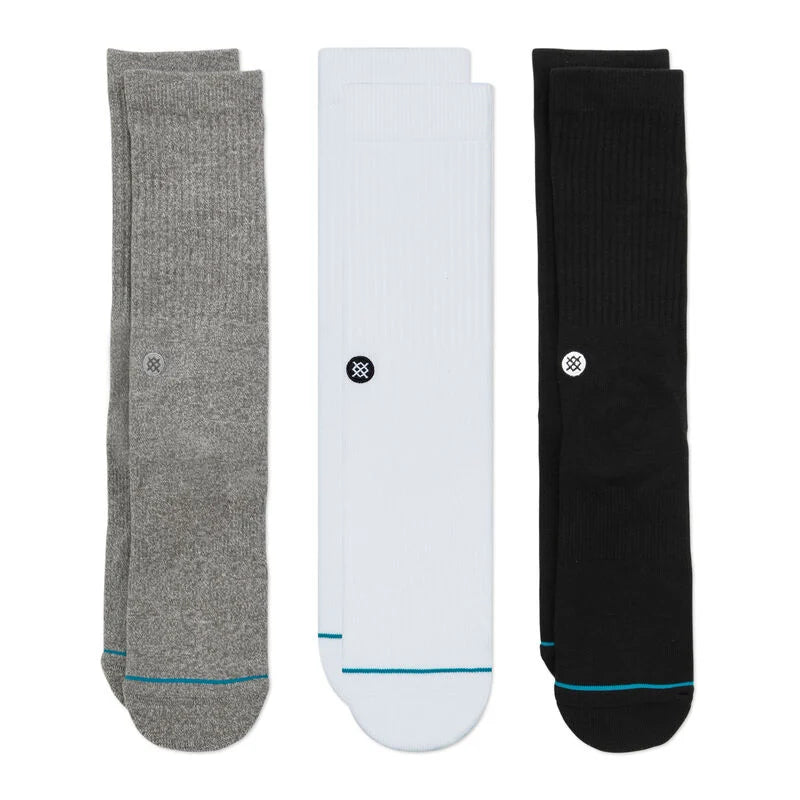 Icon Crew Sock 3 Pack - Multi