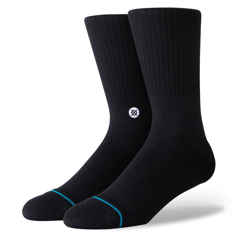 Icon Crew Socks - Black