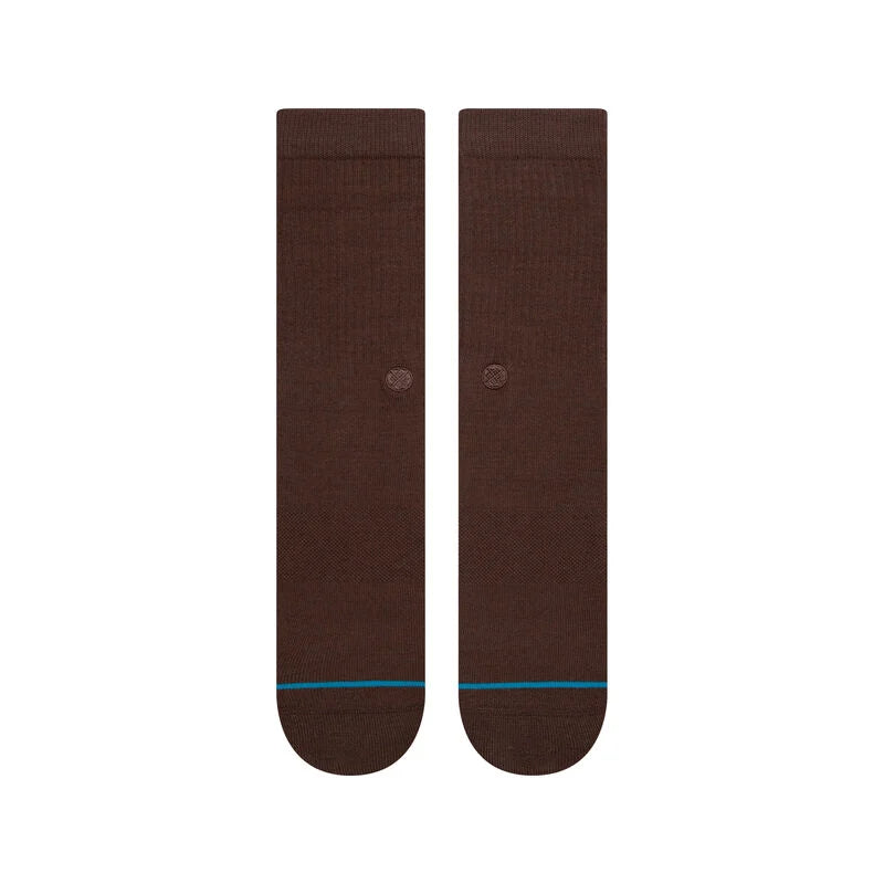 Icon Crew Socks - Brown