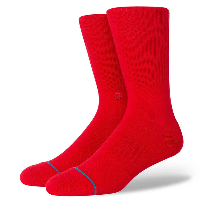 Icon Crew Socks - Red