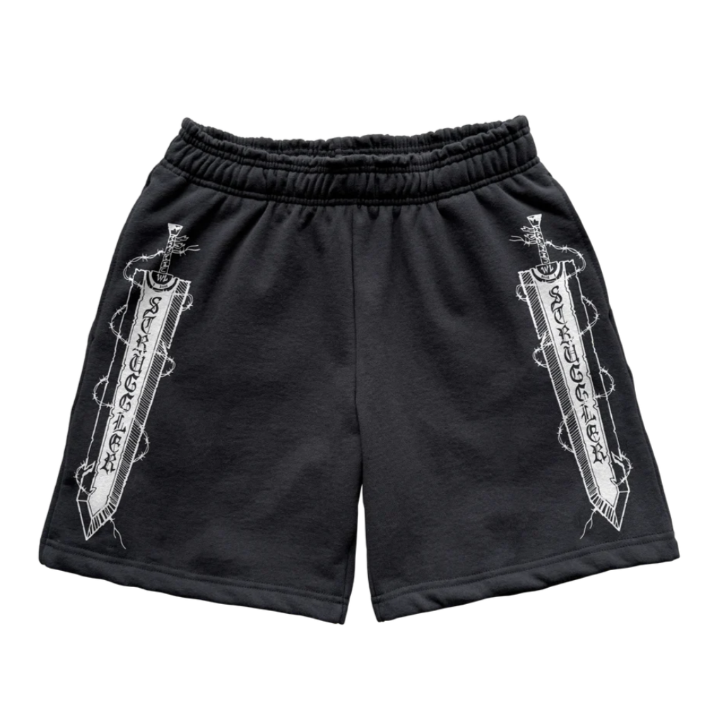 Struggler Sword Sweatshorts - Black