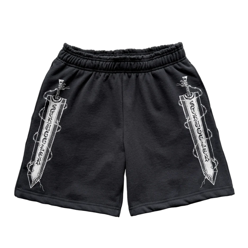 Struggler Sword Sweatshorts - Black