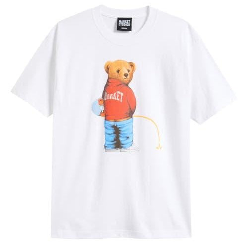 Trouble Making Bear Tee - White
