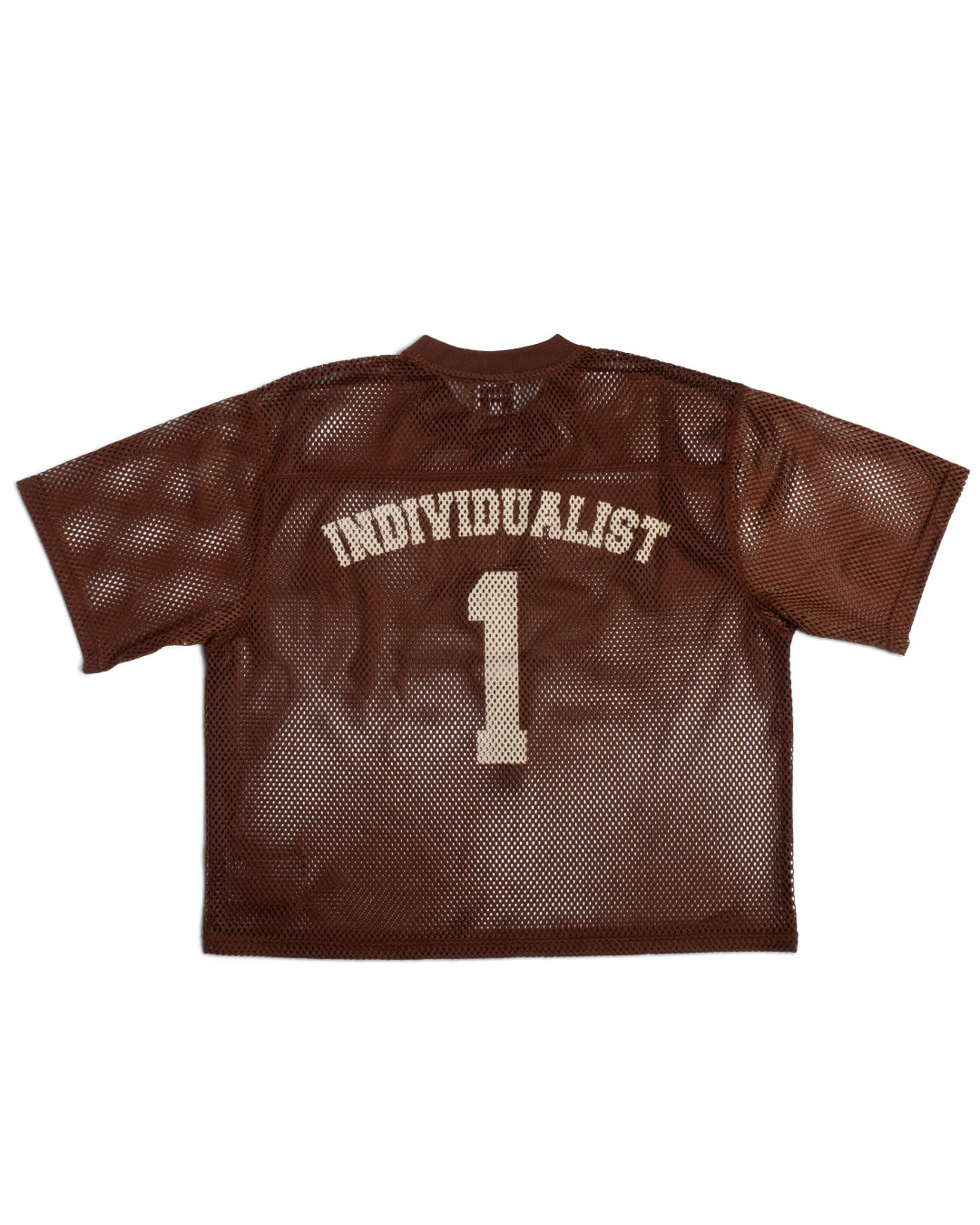Knowledge Heavy Box Mesh Jersey - Brown