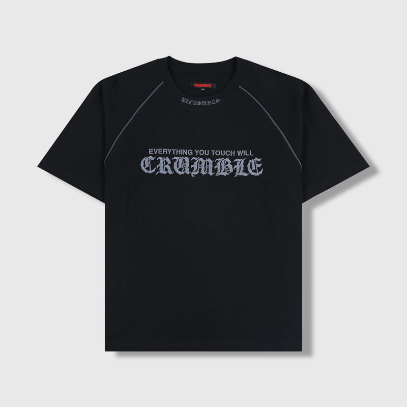 Crumble Heavyweight Raglan Tee - Black