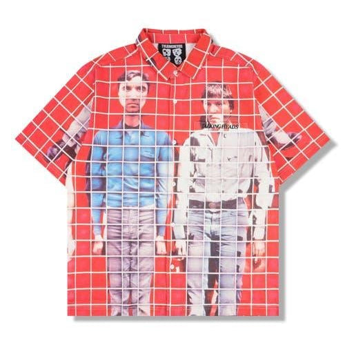 Food Button Up - Red