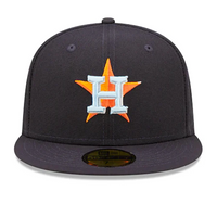 Houston Astros Clouds Under 59FIFTY Fitted Cap - Navy