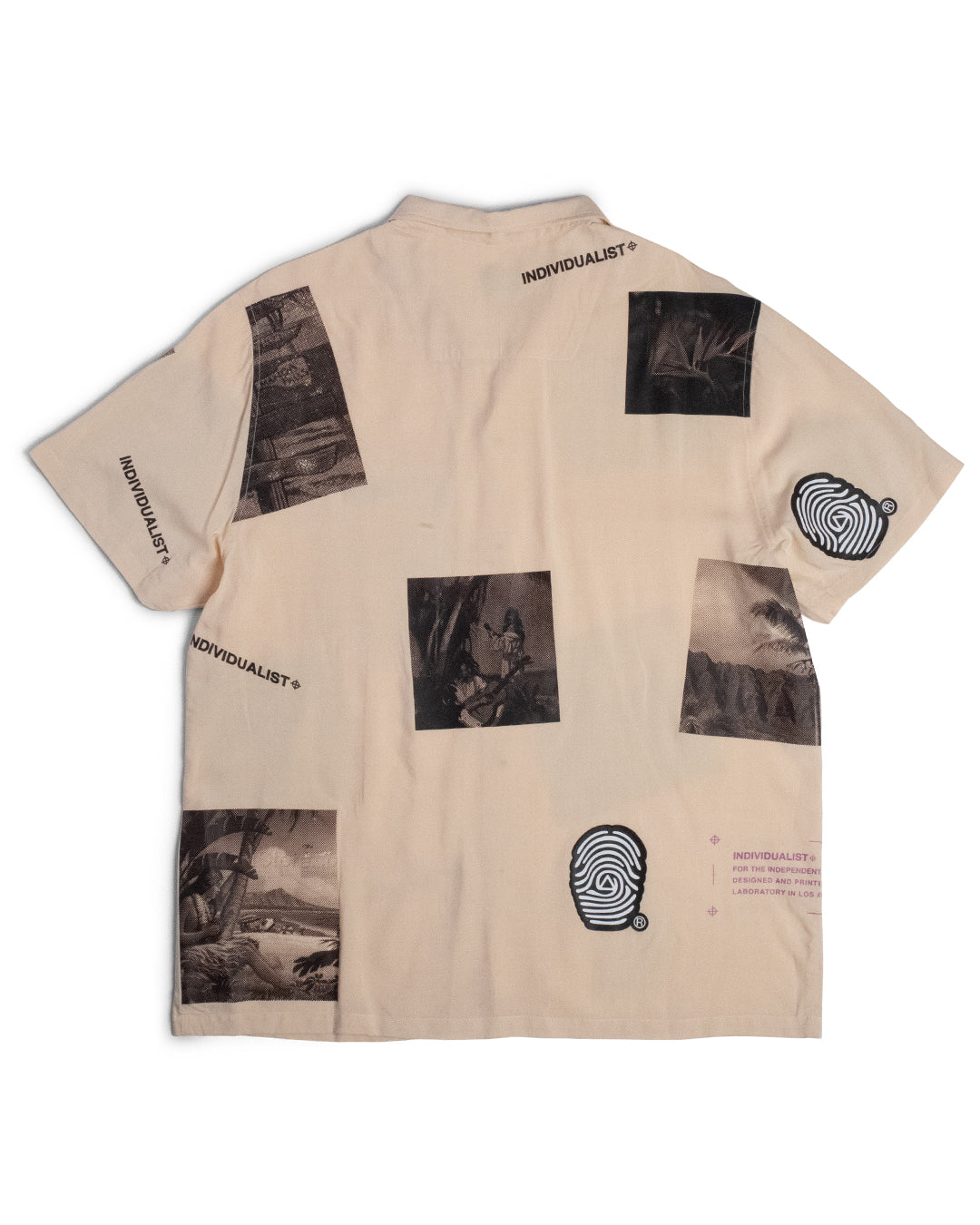 Paradise Cotton Poly Button Up - Ivory