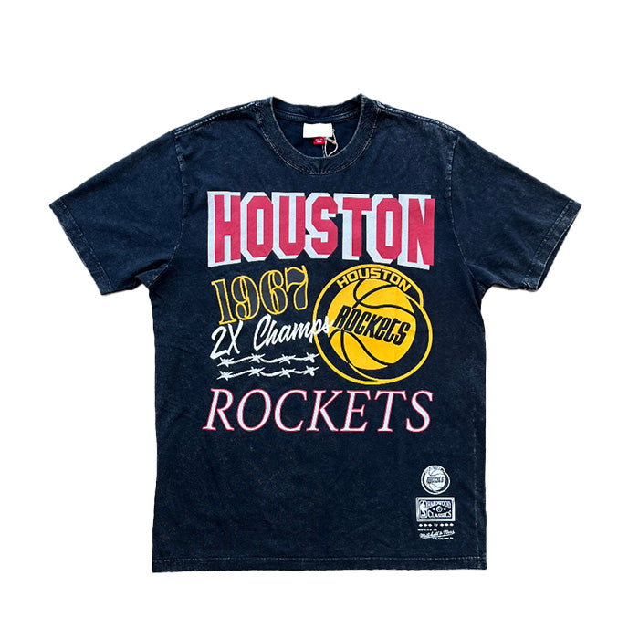 Houston Rocket Titles Tee - Vintage Black