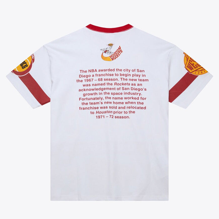 Houston Rockets Hardwood Classics Team Origins Premium Tee - White
