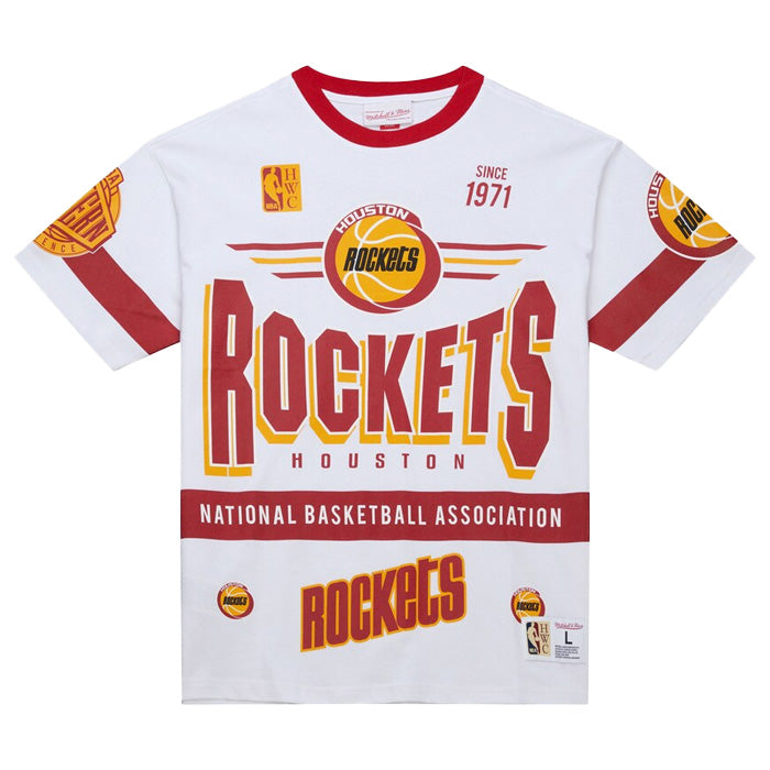 Houston Rockets Hardwood Classics Team Origins Premium Tee - White