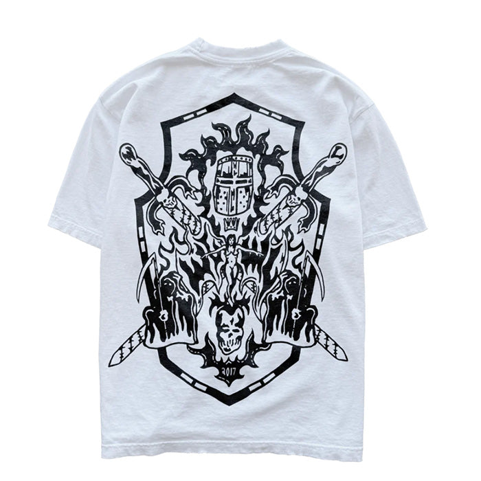Knight Crest Tee - White