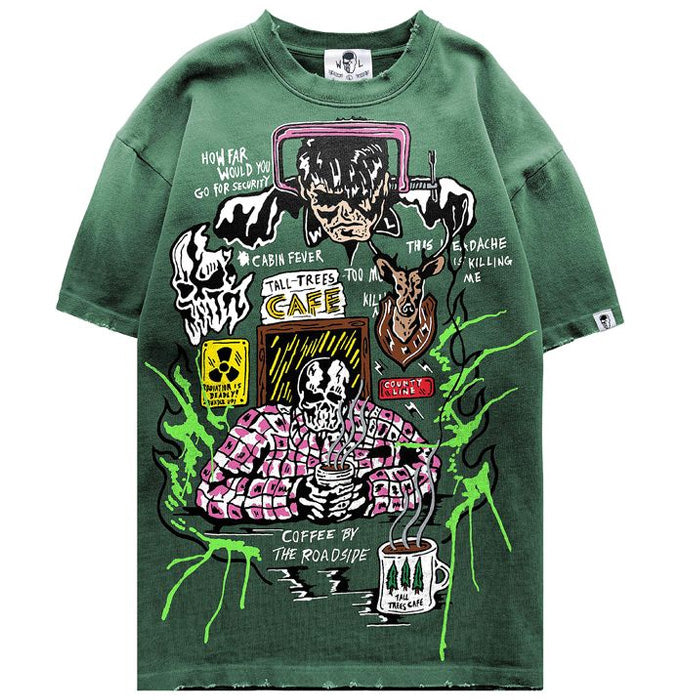 Roadside Coffee Tee - Green