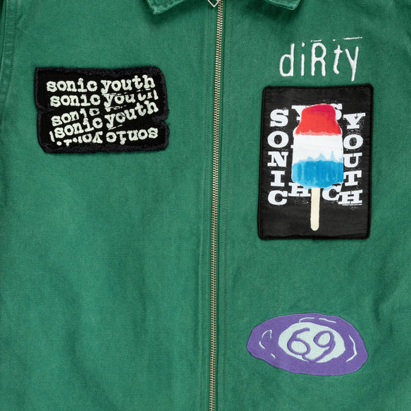 Sonic Youth Work Jacket Green Club Never