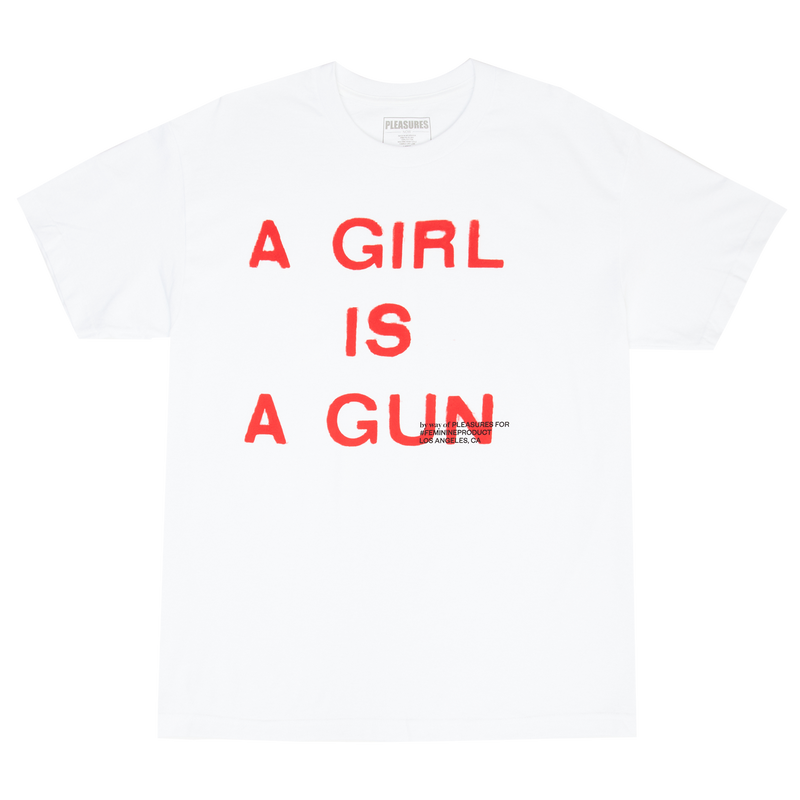 Girl is a Gun Tee - White