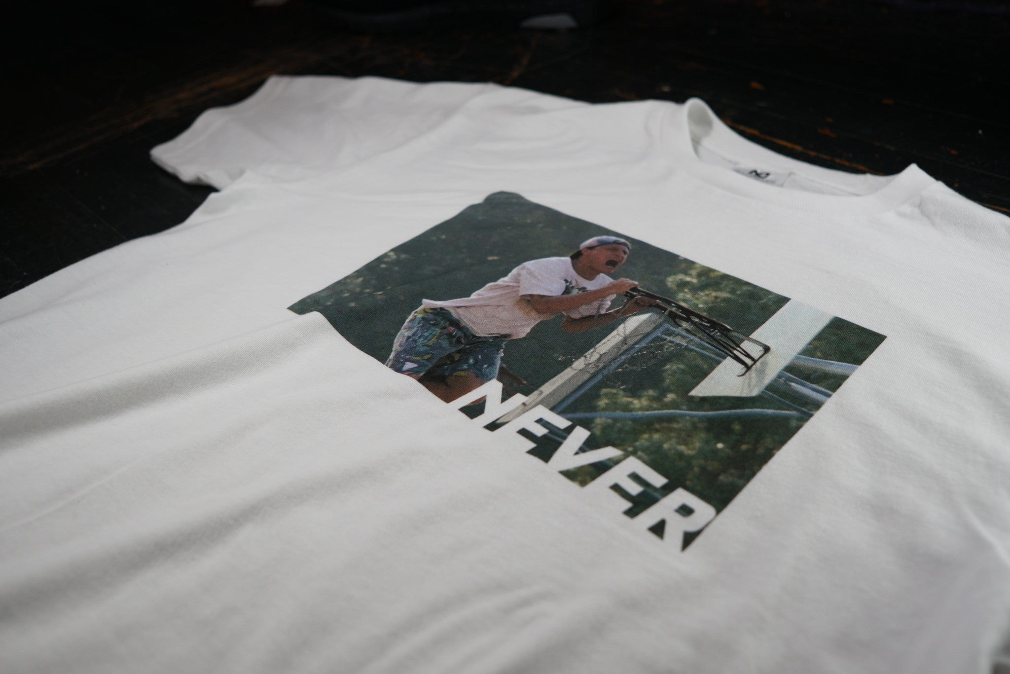 Never Can't Jump Tee - White