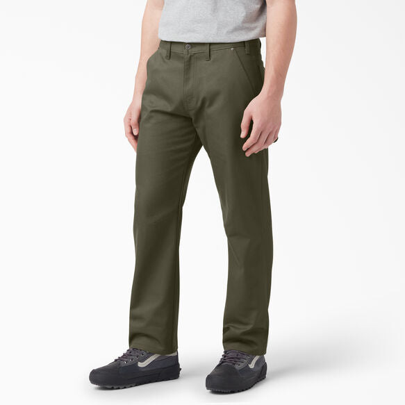 Regular Fit Duck Carpenter Pants - Military Green