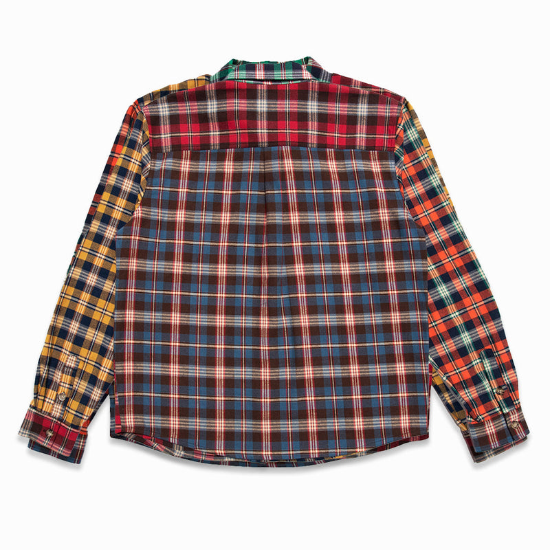 Patchwork Flannel Shirt - Multi