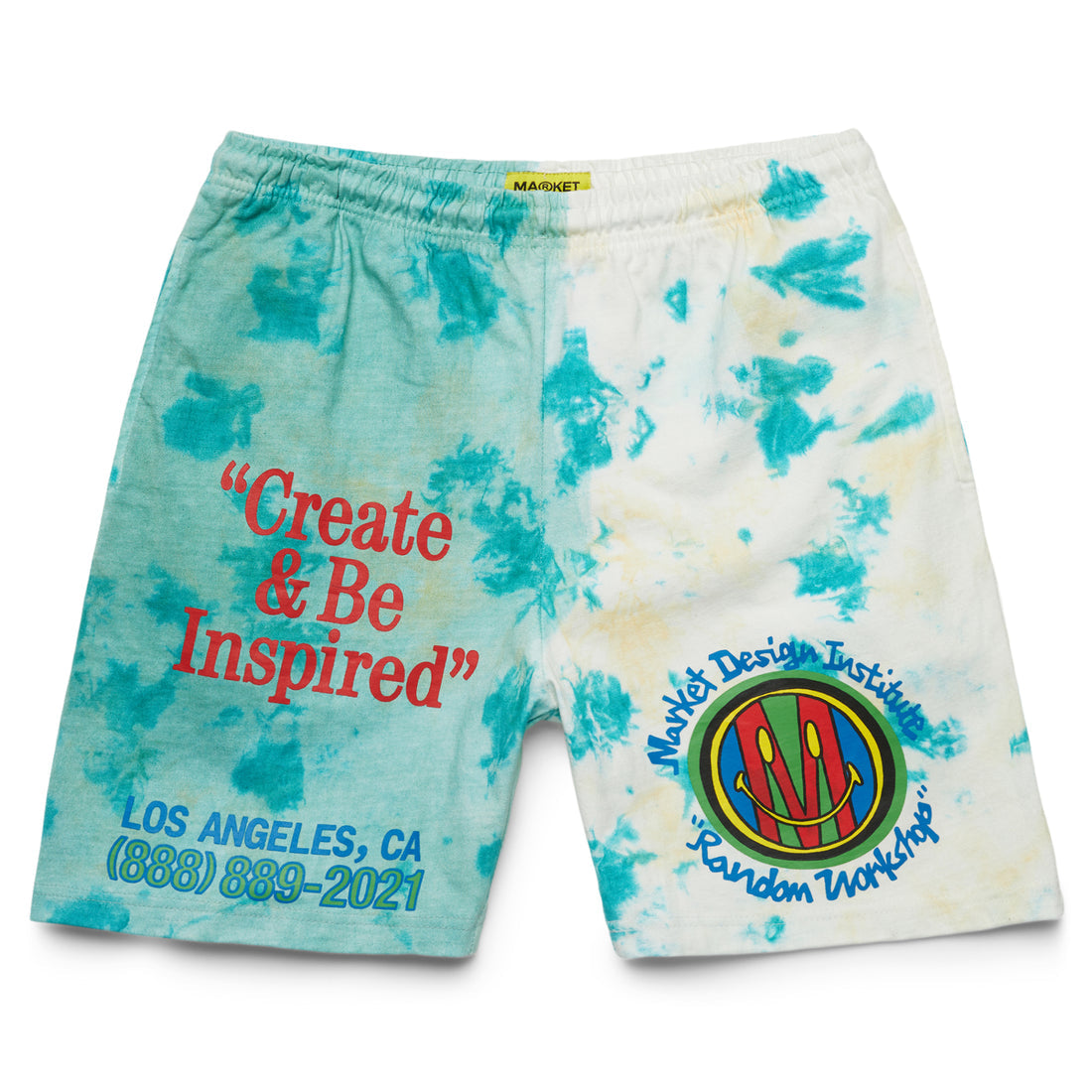 Smiley Market Design Institute Shorts - Tie Dye
